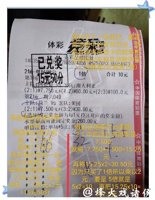 世界杯竞彩中奖概率有多大？